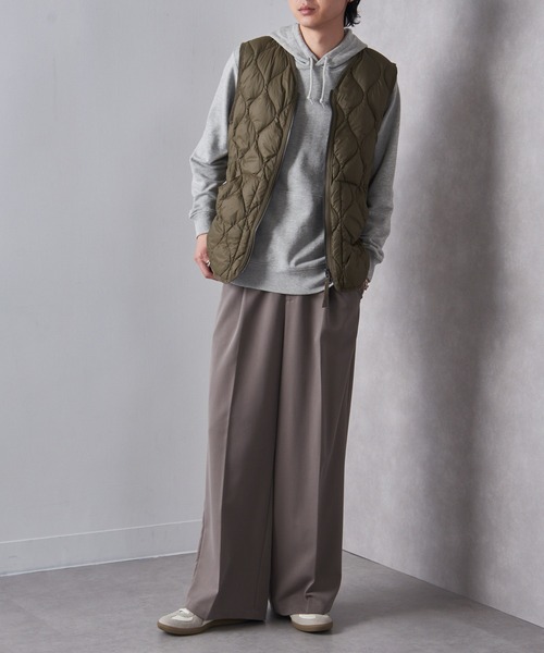 TAION（タイオン）の「【TAION】MILITARY V NECK W-ZIP DOWN VEST TAION-001ALSZML-1（ダウンベスト・メンズ・ブラック/ダークオリーブ/スモーキーグリーン系・M/L/XL/S）」の13枚目の写真