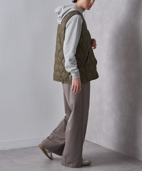 TAION（タイオン）の「【TAION】MILITARY V NECK W-ZIP DOWN VEST TAION-001ALSZML-1（ダウンベスト・メンズ・ブラック/ダークオリーブ/スモーキーグリーン系・M/L/XL/S）」の15枚目の写真