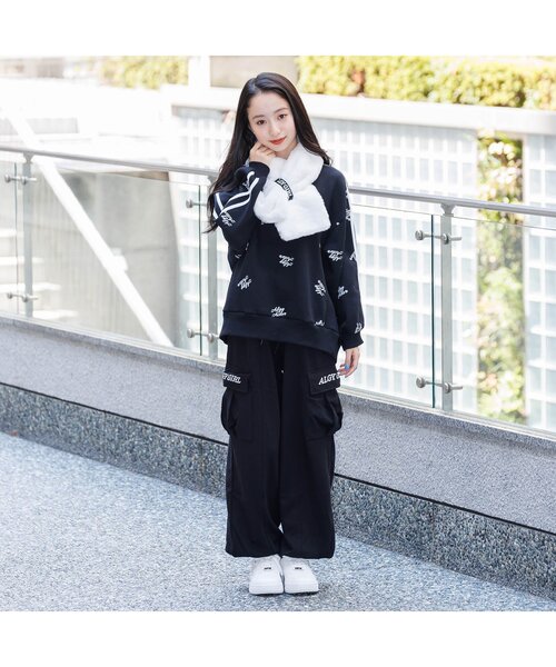 algy(アルジー)の「【ACTIVE】スウェットカーゴパンツ(カーゴパンツ・キッズ・ピンク/グレー/ブラック・XX-SMALL/X-SMALL/MEDIUM/SMALL)」の4枚目の写真