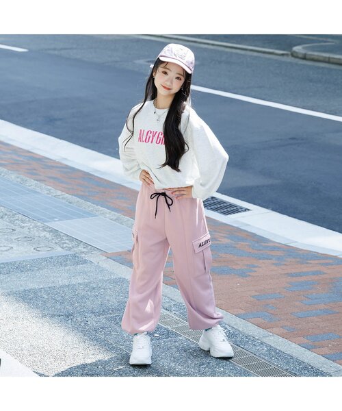 algy(アルジー)の「【ACTIVE】スウェットカーゴパンツ(カーゴパンツ・キッズ・ピンク/グレー/ブラック・XX-SMALL/X-SMALL/MEDIUM/SMALL)」の8枚目の写真