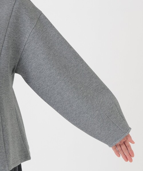 Afternoon Tea（アフタヌーンティー）の「ダンボールペプラムカーディガン（カーディガン/ボレロ・レディース・グレー/ネイビー・MEDIUM）」の7枚目の写真