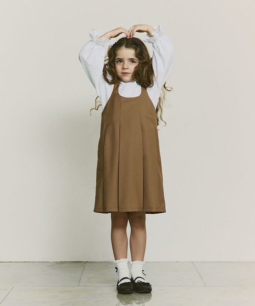 green label relaxing(グリーンレーベルリラクシング)の「カットジャカード プルオーバー / キッズ 100cm-130cm(Tシャツ/カットソー・キッズ・オフホワイト/クリーム・100cm/110cm/120cm/130cm)」の3枚目の写真