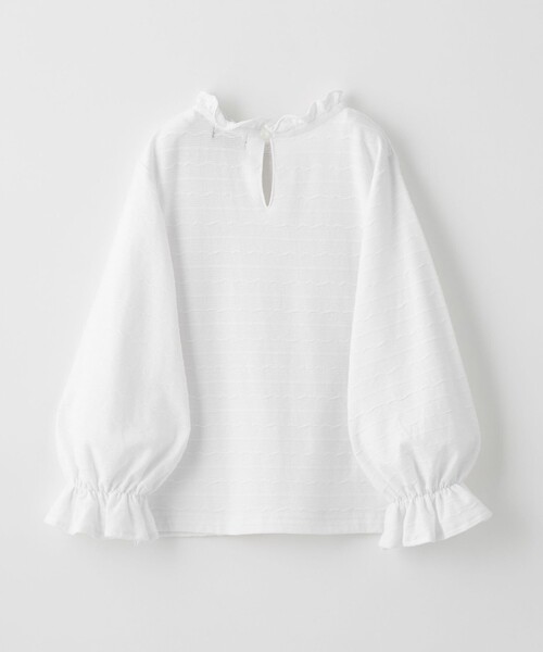 green label relaxing(グリーンレーベルリラクシング)の「カットジャカード プルオーバー / キッズ 100cm-130cm(Tシャツ/カットソー・キッズ・オフホワイト/クリーム・100cm/110cm/120cm/130cm)」の13枚目の写真