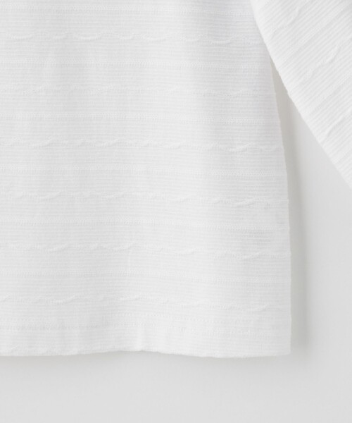 green label relaxing(グリーンレーベルリラクシング)の「カットジャカード プルオーバー / キッズ 100cm-130cm(Tシャツ/カットソー・キッズ・オフホワイト/クリーム・100cm/110cm/120cm/130cm)」の16枚目の写真