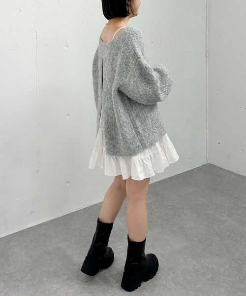 archives（アルシーヴ）の「ティアードミニキャミワンピース（ワンピース・レディース・オフホワイト/ブラック・MEDIUM）」の9枚目の写真