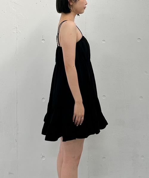 archives（アルシーヴ）の「ティアードミニキャミワンピース（ワンピース・レディース・オフホワイト/ブラック・MEDIUM）」の18枚目の写真