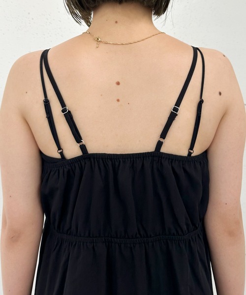 archives（アルシーヴ）の「ティアードミニキャミワンピース（ワンピース・レディース・オフホワイト/ブラック・MEDIUM）」の21枚目の写真