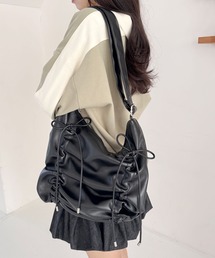 Heather | ギャザーショルダーBAG  243424(ショルダーバッグ)