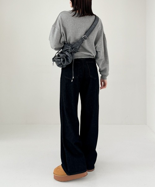 Heather（ヘザー）の「ギャザーショルダーBAG  243424（ショルダーバッグ・レディース・チャコールグレー/ブラウン/ブラック・ONE SIZE）」の10枚目の写真