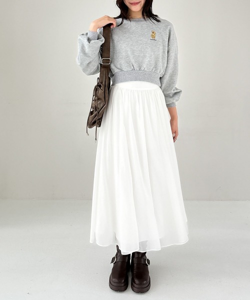 Heather（ヘザー）の「ギャザーショルダーBAG  243424（ショルダーバッグ・レディース・チャコールグレー/ブラウン/ブラック・ONE SIZE）」の13枚目の写真