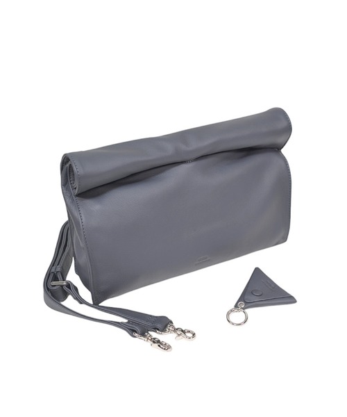 SEEKER（シーカー）の「【MATTE】ソフトレザー ボンディング2WAYロールショルダー SKB-MT15（ショルダーバッグ・メンズ・グリーン/ライム/ネイビー/ブラック/グレイッシュベージュ/キャメル・FREE）」の10枚目の写真