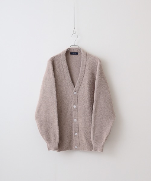 FUNALIVE（ファンアライブ）の「WS select フェザーヤーンルーズサイズカーディガン（カーディガン/ボレロ・メンズ・チャコールグレー/ターコイズブルー/ワイン/ライトブルー/ライトベージュ/マスタード/ホワイト/ライトグレー/ダークネイビー/パープル・M/L）」の16枚目の写真