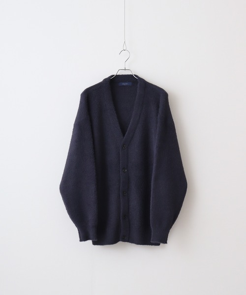 FUNALIVE（ファンアライブ）の「WS select フェザーヤーンルーズサイズカーディガン（カーディガン/ボレロ・メンズ・チャコールグレー/ターコイズブルー/ワイン/ライトブルー/ライトベージュ/マスタード/ホワイト/ライトグレー/ダークネイビー/パープル・M/L）」の20枚目の写真