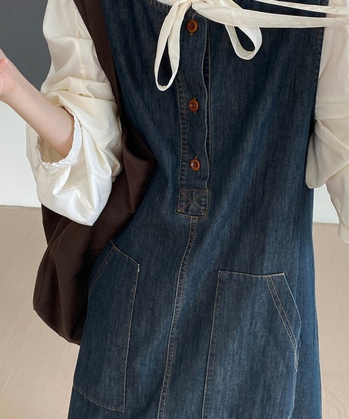 aimoha(アイモハ)の「ノースリーブデニムワンピース (SS)(ワンピース・レディース・ネイビー・SMALL/MEDIUM)」の21枚目の写真