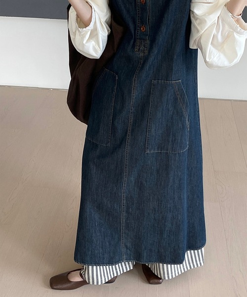 aimoha(アイモハ)の「ノースリーブデニムワンピース (SS)(ワンピース・レディース・ネイビー・SMALL/MEDIUM)」の20枚目の写真