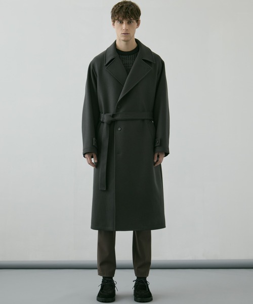 新作》超撥水SUPER140S 2way スタンドコート｜2WAY仕様 /保温 /撥水/毛