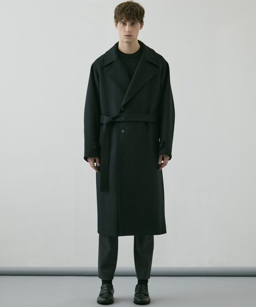 新作》超撥水SUPER140S 2way スタンドコート｜2WAY仕様 /保温 /撥水/毛