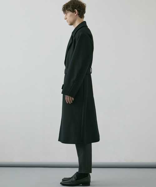 新作》超撥水SUPER140S 2way スタンドコート｜2WAY仕様 /保温 /撥水/毛