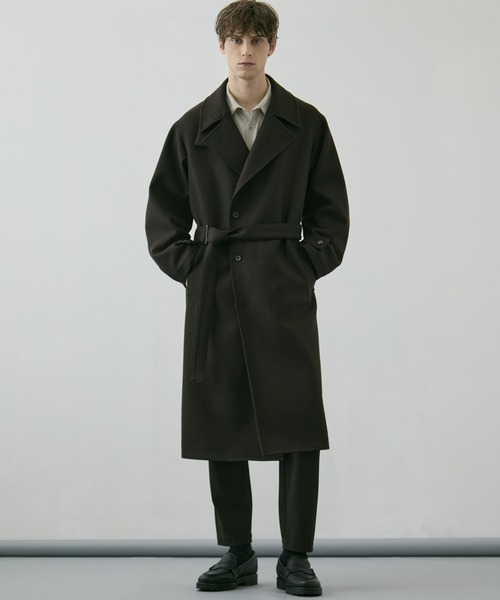 新作》超撥水SUPER140S 2way スタンドコート｜2WAY仕様 /保温 /撥水/毛