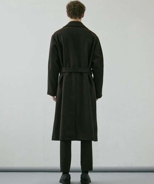 新作》超撥水SUPER140S 2way スタンドコート｜2WAY仕様 /保温 /撥水/毛