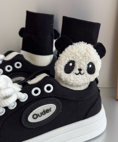 パンダ サンタ 3D マグネット 強力磁石 ソックスに入ったパンダ 2個セット パンダちゃん クリスマスサンタ マグネット オーナメント