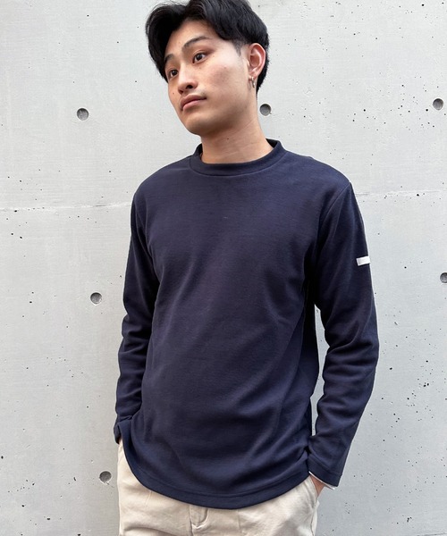CUSTOM CULTURE(カスタムカルチャー)の「【Custom Culture】SOFT THERMO ソフトニットクルーネック ロングスリーブTシャツ(ニット/セーター・メンズ・ブラック/ブルー/トップグレー/ネイビー/ライトグレー・3/2/4)」の5枚目の写真