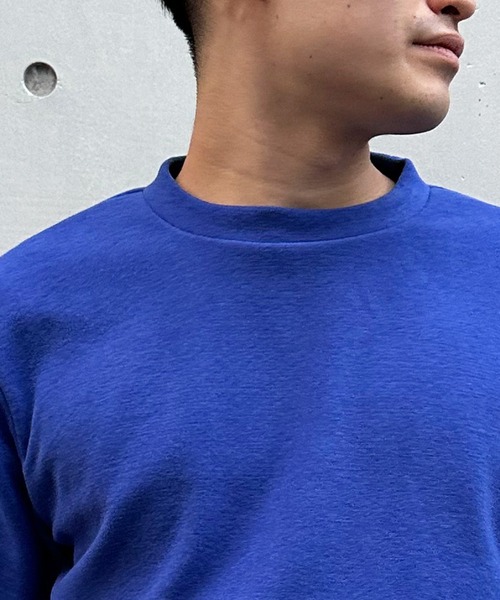 CUSTOM CULTURE(カスタムカルチャー)の「【Custom Culture】SOFT THERMO ソフトニットクルーネック ロングスリーブTシャツ(ニット/セーター・メンズ・ブラック/ブルー/トップグレー/ネイビー/ライトグレー・3/2/4)」の7枚目の写真