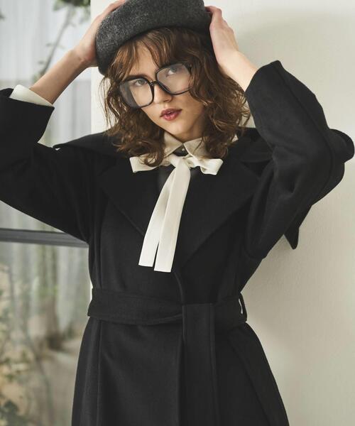 セール】ケープカラーロングコート（ダウンジャケット/コート）｜AND