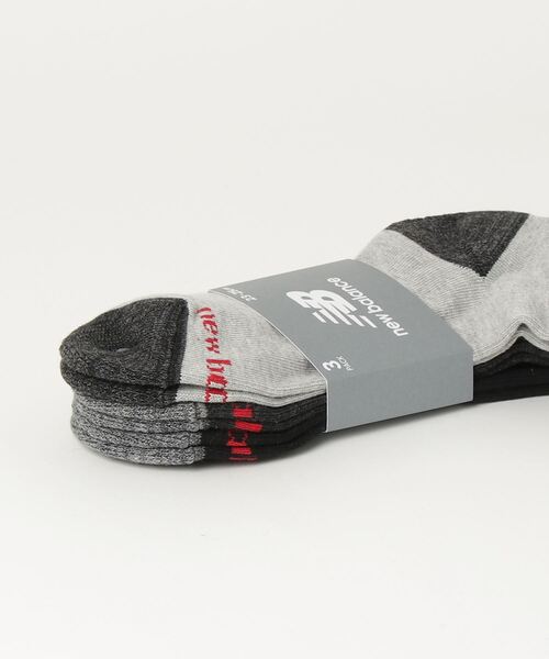 NEW BALANCE（ニューバランス）の「ミッドレングス3Pソックス（ソックス/靴下・メンズ・その他7/その他6/その他/ブラック/ホワイト系その他/ホワイト/その他8/その他1/その他5・MEDIUM/LARGE/X-LARGE）」の21枚目の写真