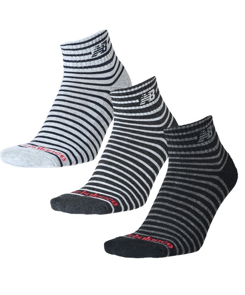 NEW BALANCE（ニューバランス）の「ミッドレングス3Pソックス（ソックス/靴下・メンズ・その他7/その他6/その他/ブラック/ホワイト系その他/ホワイト/その他8/その他1/その他5・MEDIUM/LARGE/X-LARGE）」の6枚目の写真