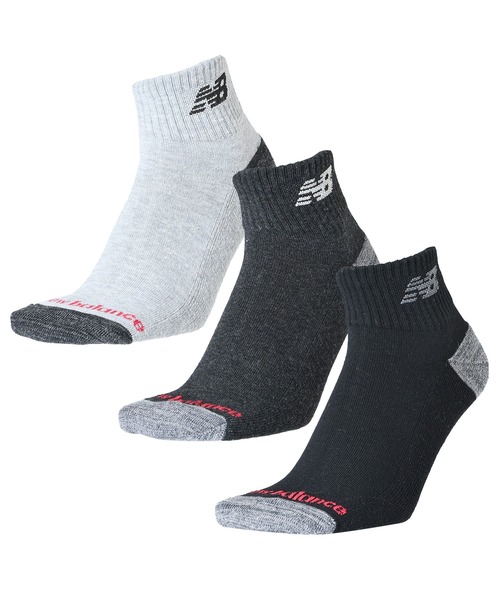 NEW BALANCE（ニューバランス）の「ミッドレングス3Pソックス（ソックス/靴下・メンズ・その他7/その他6/その他/ブラック/ホワイト系その他/ホワイト/その他8/その他1/その他5・MEDIUM/LARGE/X-LARGE）」の7枚目の写真