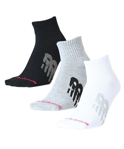 NEW BALANCE（ニューバランス）の「ミッドレングス3Pソックス（ソックス/靴下・メンズ・その他7/その他6/その他/ブラック/ホワイト系その他/ホワイト/その他8/その他1/その他5・MEDIUM/LARGE/X-LARGE）」の8枚目の写真