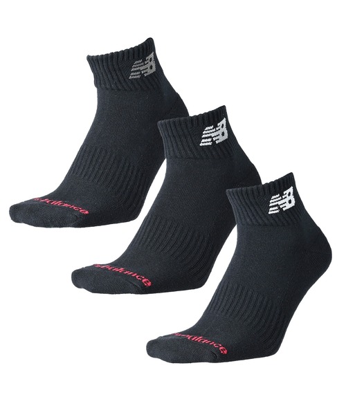 NEW BALANCE（ニューバランス）の「ミッドレングス3Pソックス（ソックス/靴下・メンズ・その他7/その他6/その他/ブラック/ホワイト系その他/ホワイト/その他8/その他1/その他5・MEDIUM/LARGE/X-LARGE）」の3枚目の写真
