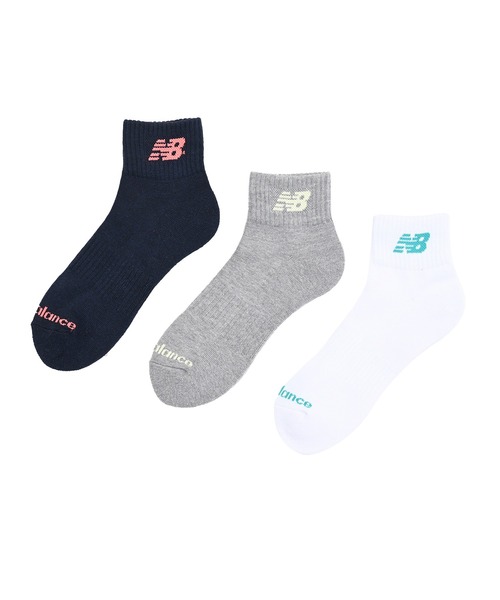 NEW BALANCE（ニューバランス）の「ミッドレングス3Pソックス（ソックス/靴下・メンズ・その他7/その他6/その他/ブラック/ホワイト系その他/ホワイト/その他8/その他1/その他5・MEDIUM/LARGE/X-LARGE）」の11枚目の写真
