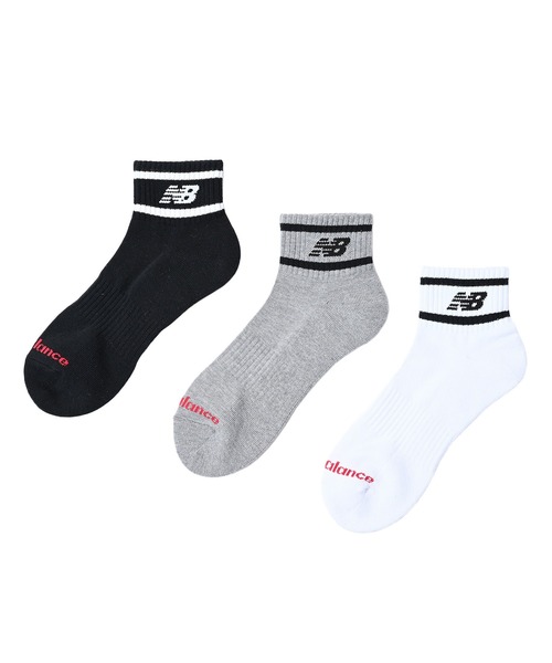 NEW BALANCE（ニューバランス）の「ミッドレングス3Pソックス（ソックス/靴下・メンズ・その他7/その他6/その他/ブラック/ホワイト系その他/ホワイト/その他8/その他1/その他5・MEDIUM/LARGE/X-LARGE）」の14枚目の写真
