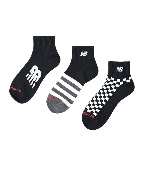 NEW BALANCE（ニューバランス）の「ミッドレングス3Pソックス（ソックス/靴下・メンズ・その他7/その他6/その他/ブラック/ホワイト系その他/ホワイト/その他8/その他1/その他5・MEDIUM/LARGE/X-LARGE）」の18枚目の写真
