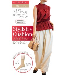 SUNAYAMA（スナヤマ）の「SUNAYAMA 砂山靴下 まるでストッキングを履いたようなくつした ストッキングソックス クルー丈 足底パイル クッション ソックス（ソックス/靴下）」