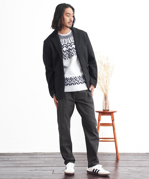 jiggys shop（ジギーズショップ）の「アジャストベルト裏起毛イージーテーパードパンツ（その他パンツ・メンズ・チャコールグレー/ブラック・X-LARGE/LARGE/MEDIUM/SMALL）」の4枚目の写真