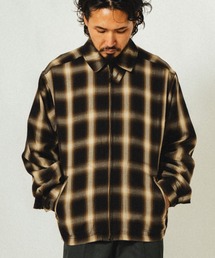 ability（アビリティ）の「BIG MIKE ビッグマイク/ セットアップ対応 レーヨン混 オンブレチェック スウィングトップジャケット /// 102516001 102516002（ブルゾン）」