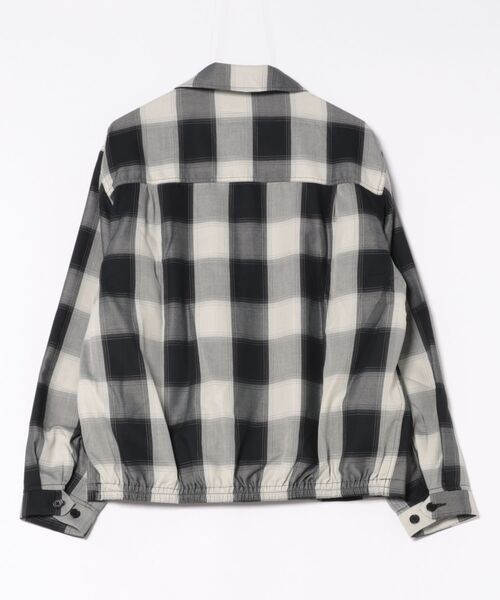 BIG MIKE（ビッグマイク）の「BIG MIKE ビッグマイク/ セットアップ対応 レーヨン混 オンブレチェック スウィングトップジャケット //// 102516001 102516002（ブルゾン・メンズ・ブラウン系その他/ブラック×ホワイト・MEDIUM/LARGE/X-LARGE）」の13枚目の写真