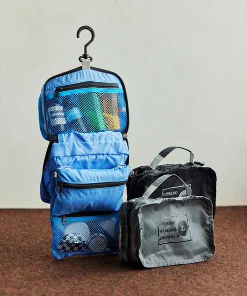 FREAK'S STORE(フリークスストア)の「WEEKEND HANGING ORGANIZER 2L ウィークエンド ハンギングオーガナイザー 2L(トラベルグッズ・メンズ・ブルー/グレー/ブラック・ONE SIZE)」の5枚目の写真