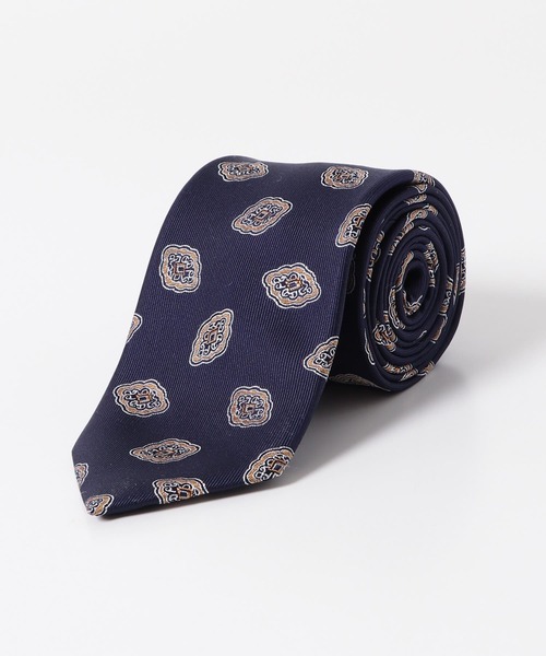 URBAN RESEARCH DOORS（アーバンリサーチドアーズ）の「LIFE STYLE TAILOR　25SS国内タイ小紋1（ネクタイ・メンズ・グリーン/ネイビー・-）」の5枚目の写真