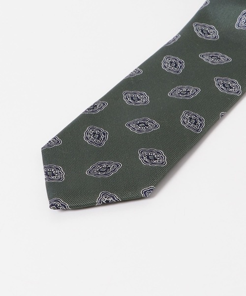 URBAN RESEARCH DOORS（アーバンリサーチドアーズ）の「LIFE STYLE TAILOR　25SS国内タイ小紋1（ネクタイ・メンズ・グリーン/ネイビー・-）」の7枚目の写真