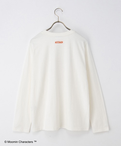 Honeys（ハニーズ）の「ムーミン／長袖Ｔシャツ（Tシャツ/カットソー・レディース・ブルー/サックスブルー/ホワイト×ピンク/オフホワイト/スミクロ/ホワイト×ネイビー・LL/L/S/M）」の19枚目の写真