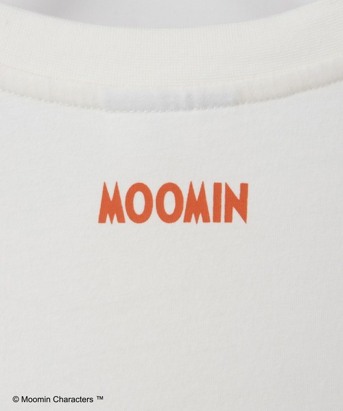 Honeys（ハニーズ）の「ムーミン／長袖Ｔシャツ（Tシャツ/カットソー・レディース・ブルー/サックスブルー/ホワイト×ピンク/オフホワイト/スミクロ/ホワイト×ネイビー・LL/L/S/M）」の20枚目の写真