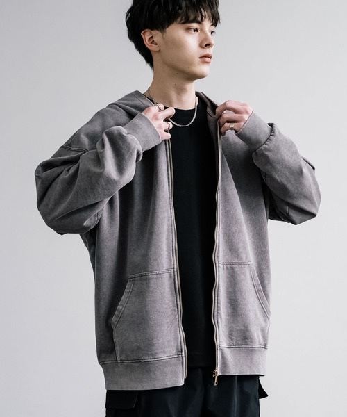 オーバーサイズケミカルオーバーダイ フルジップアップパーカー(パーカー)|Rocky Monroe(ロッキーモンロー) オーバーサイズケミカルオーバーダイ フルジップアップパーカー(パーカー)|Rocky Monroe(ロッキーモンロー)