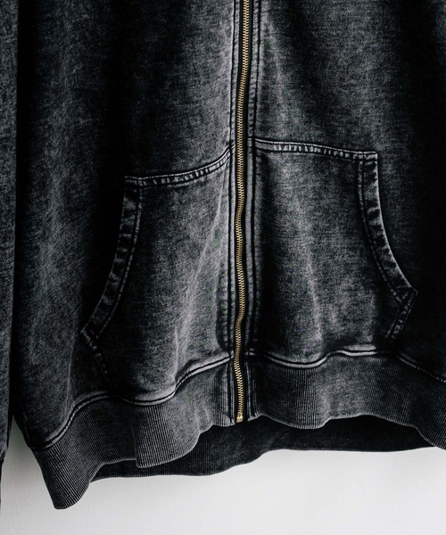 オーバーサイズケミカルオーバーダイ フルジップアップパーカー(パーカー)|Rocky Monroe(ロッキーモンロー) オーバーサイズケミカルオーバーダイ フルジップアップパーカー(パーカー)|Rocky Monroe(ロッキーモンロー)