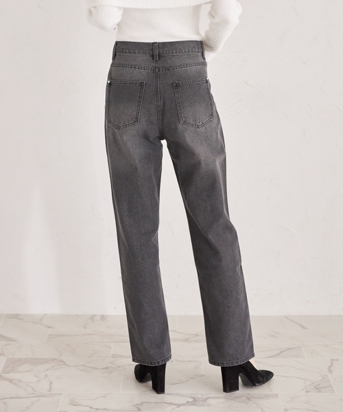 ハートスタッズデニムストレートパンツ（デニムパンツ）｜tocco closet（トッコ クローゼット）