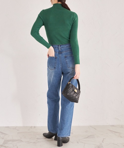 ハートスタッズデニムストレートパンツ（デニムパンツ）｜tocco closet（トッコ クローゼット）