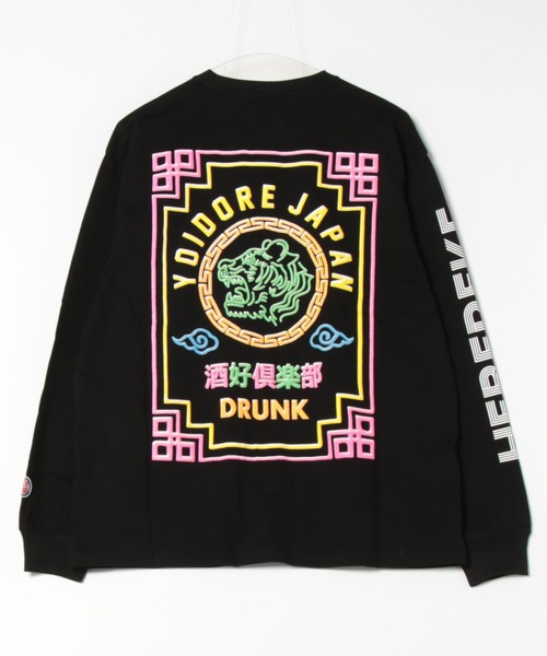 売れ筋商品|||YOIDORE へべれけ ネオン L/S TEE クルーネック クルーネック アメカジ おしゃれ ユニセックス メンズ レディース アウトドア カジュアル 送料無料 (815505) YOIDORE】へべれけ ネオン L/S TEE (815505) ホワイト(90